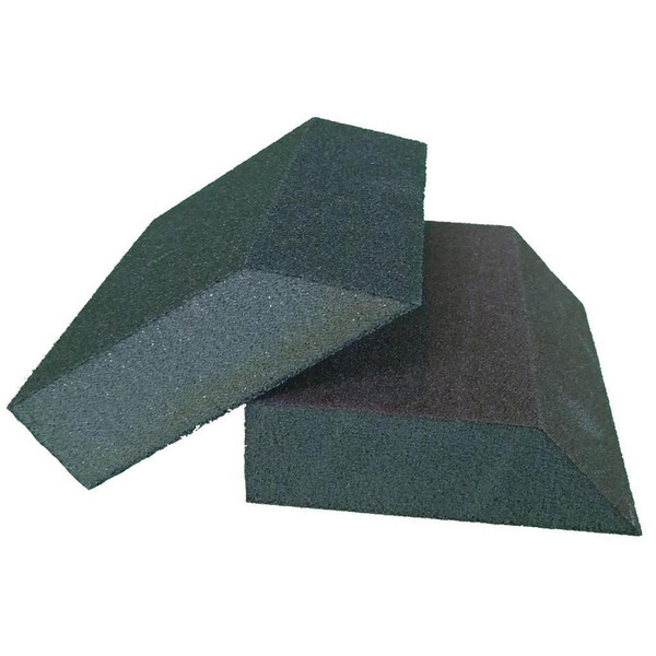 JOHNSON ABRASIVES Johnson Abrasives Single-Angle Sanding Sponge, Fine-Fine, 5in x 3in x 1in  