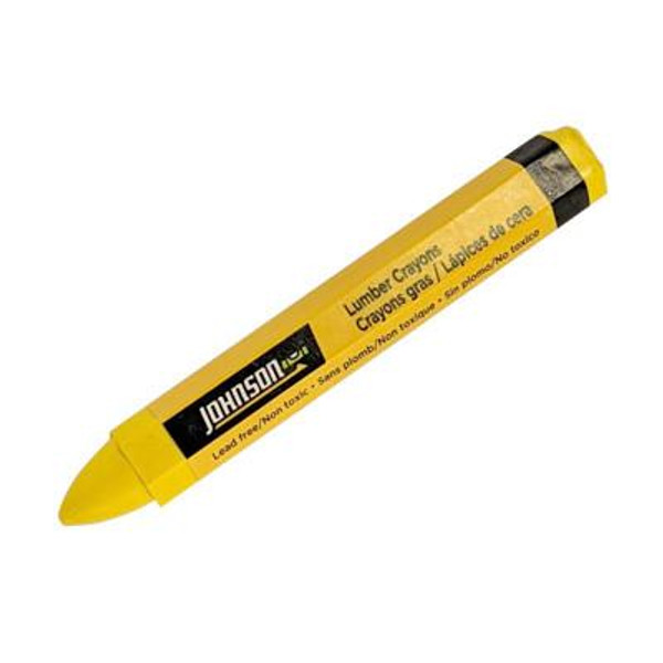 JOHNSON LEVEL Johnson Level Yellow Lumber Crayons, 12/bx 