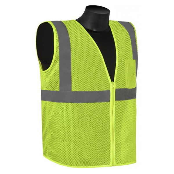 LIBERTY Liberty Safety Mesh Safety Vest, Lime, Extra Large 