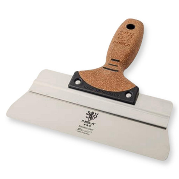  NELA Stainless-Steel Spatula w/ Rounded Corners & Cork Handle, 12in 