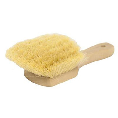 Magnolia Brush White Tampico Fender Wash Brush w/ 8in Wood Handle