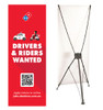 Drivers & Riders Wanted Red X-Banner