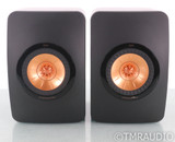 KEF LS50 Bookshelf Speakers; Black Pair; LS-50