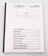 Coda S5.5 Stereo Power Amplifier; S-5.5