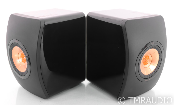 KEF LS50 Bookshelf Speakers; Carbon Black Pair; LS-50