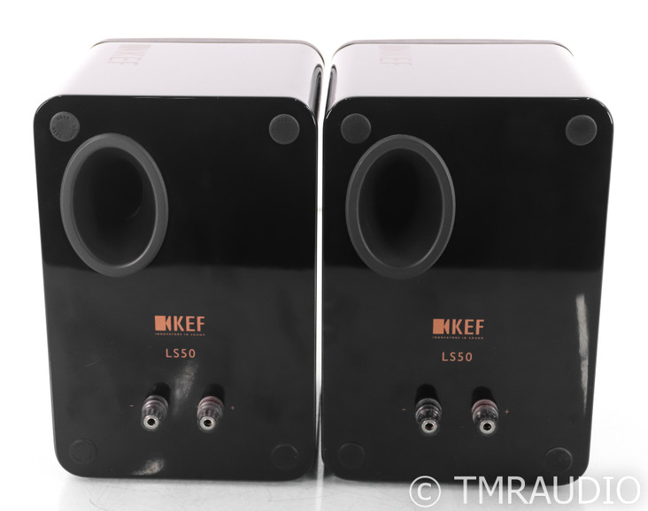 KEF LS50 Bookshelf Speakers; Carbon Black Pair; LS-50