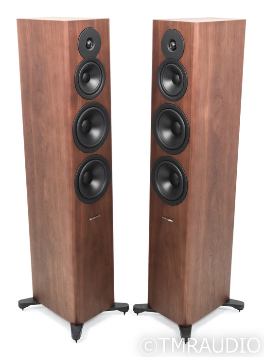Dynaudio Evoke 50 Floorstanding Speakers; Walnut Wood Pair