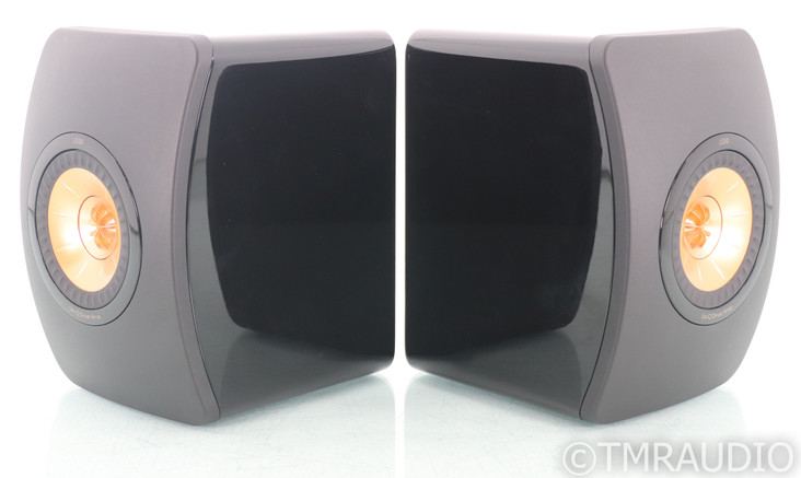 KEF LS50 Bookshelf Speakers; Black Pair; LS-50