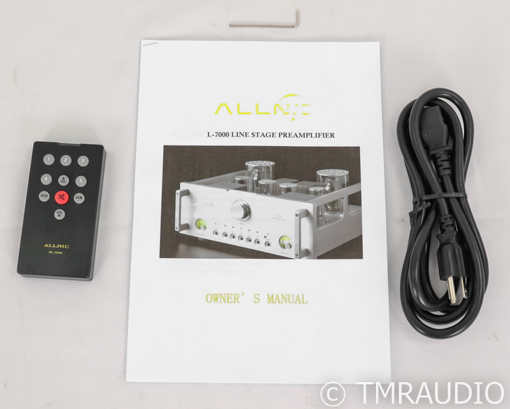 Allnic L-7000 Stereo Tube Preamplifier; Remote; Black