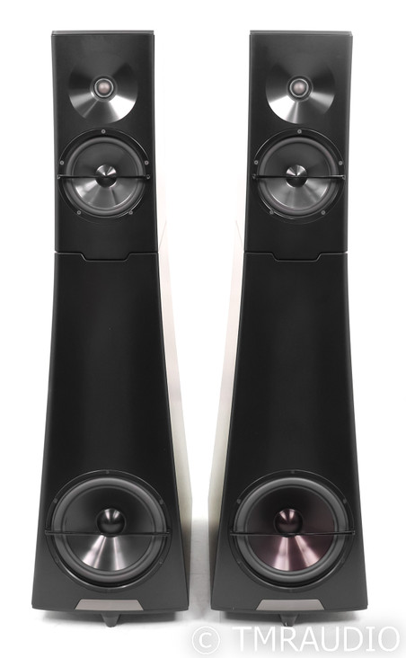YG Acoustics Hailey 1.2 Floorstanding Speakers; Black Aluminum Pair