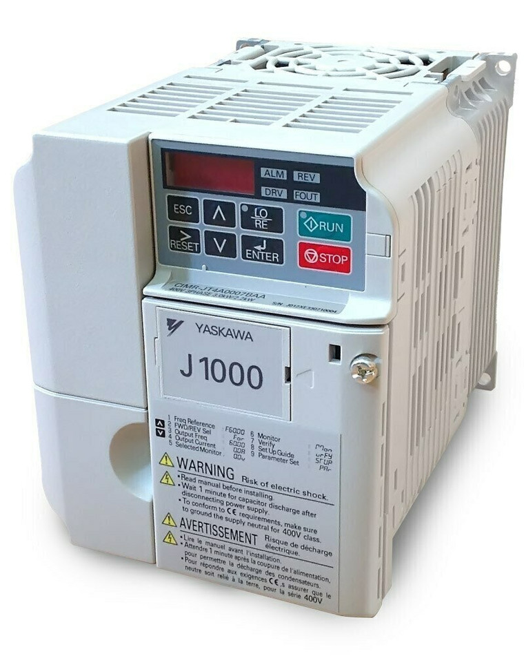 J1000 Compact V/f Control Drive, Three-Phase Input | 400V, IP20 |  CIMR-JT4A0004BAA | 0.75 kW