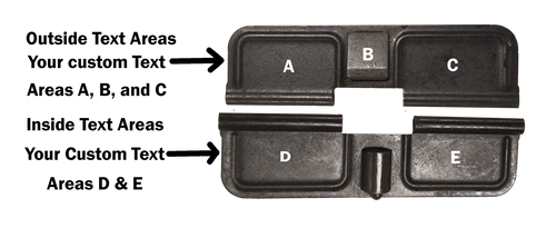 Custom Laser Engraved AR15 Port Covers
