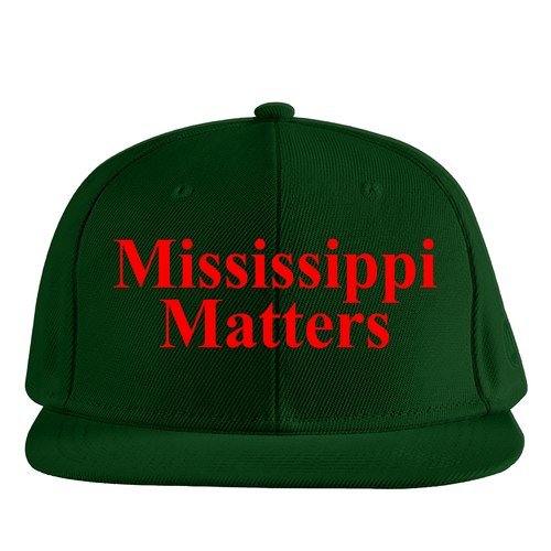 Mississippi Matters - Red (Green Baseball Cap)