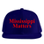 Mississippi Matters - Red (Navy Blue Baseball Cap)