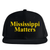 Mississippi Matters - Yellow (Black Baseball Cap)