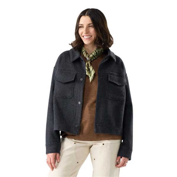 SMARTWOOL - W. Anchor Line Cropped Shirt Jacket - SW003190
