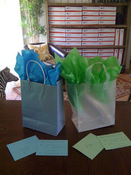 Gift Wrapping at Zebra Organics