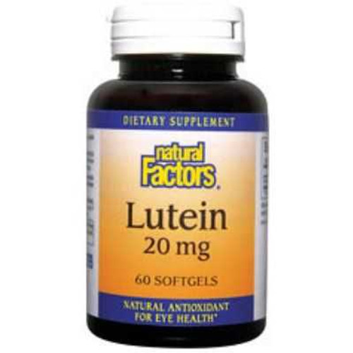 Lutein - Natural Factors, 20mg, 60 softgels