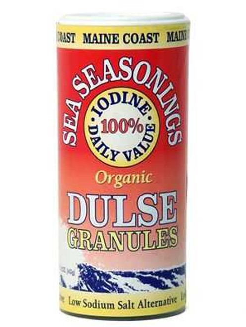 Sea Seasonings Shaker, Organic Dulse Granules 1.5 oz - Maine Coast