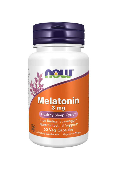 Melatonin 3 mg, 60 caps, Now Foods
