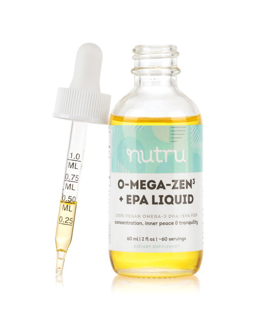 O-Mega-Zen3 Liquid, 2 fl oz, by NuTru, front of bottle