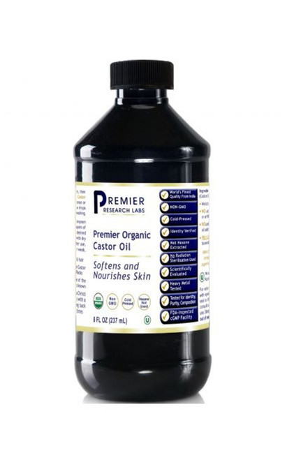 Castor Oil, Organic 8 fl oz - Premier Research Labs