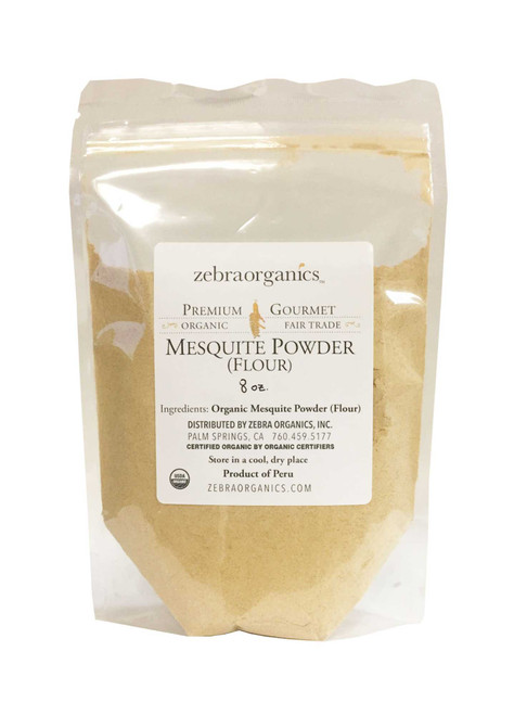 Mesquite Powder, Organic, 8 oz - Zebra Organics