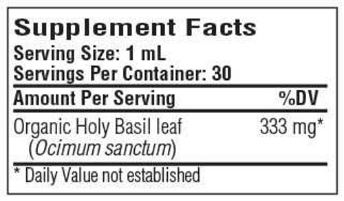 Holy Basil Extract, 1 oz - Oregon's Wild Harvest