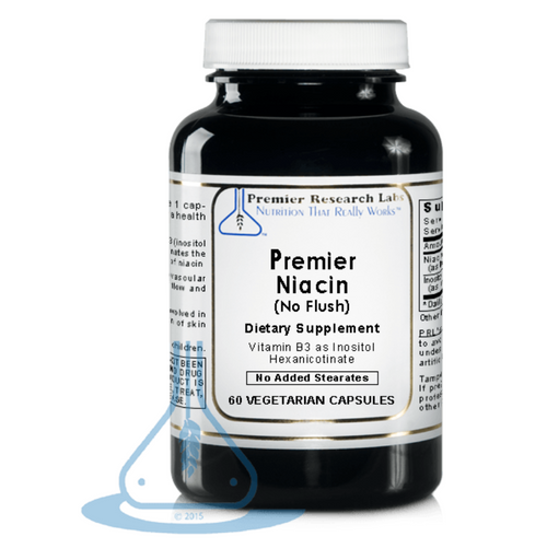 Premier Niacin, No Flush, 60 vcaps - Premier Research Labs