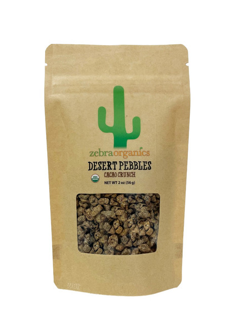 Desert Pebbles, Chocolate Crunch, 2 oz (56 g) - Zebra Organics