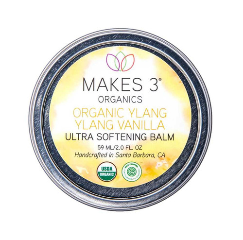 Balm, Ultra Softening, Organic Ylang Ylang Vanilla, 2 fl oz - Makes 3 Organics