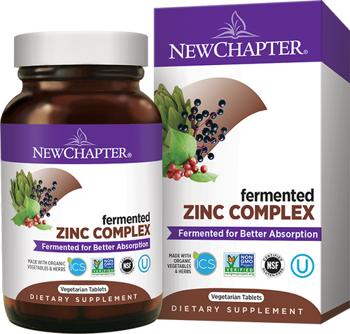 Zinc Complex Fermented, 60 Tabs - New Chapter