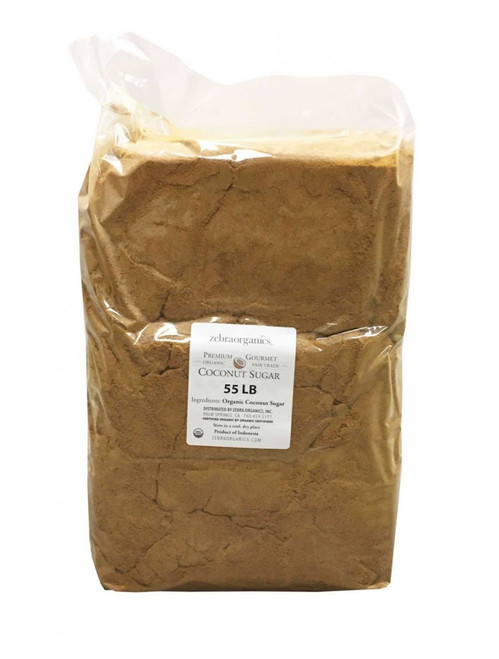 Coconut Sugar, Organic, 55 LB (24.95 kg) - Zebra Organics
