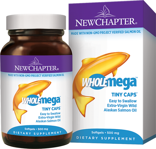 Wholemega Tiny Caps, 180 Softgels - New Chapter