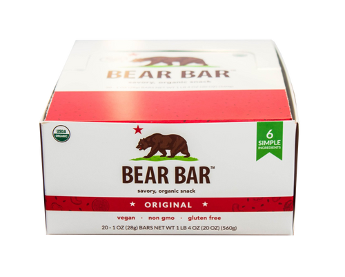 Bear Bar, Organic, Original, case of 20 (1 oz per bar)