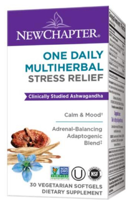 One Daily Multi Herbal, Stress Relief, 30 vcaps - New Chapter