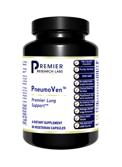 PneumoVen, Botanical Lung Support, 60 vcaps - Premier Research Labs