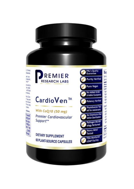 Cardioven, 60 caps - Premier Research Labs, front of bottle.