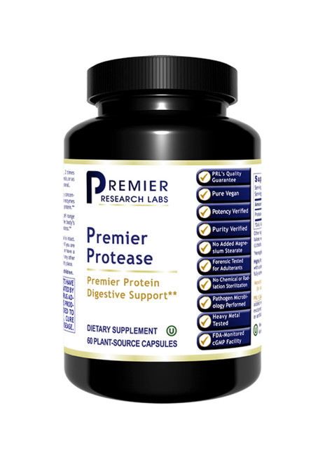 Protease, Premier, 60 vcaps - Premier Research Labs