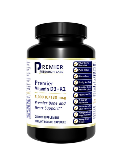 Premier Vitamin D3+K2, 30 vcaps - Premier Research Labs