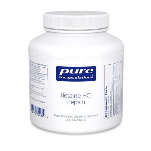Betaine HCl Pepsin- Pure Encapsulations