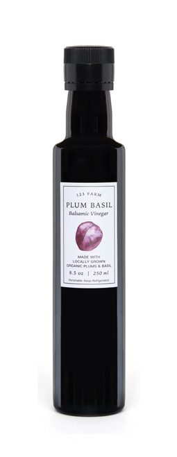 Balsamic Vinegar, Plum Basil 8.5 oz (250 mL) - 123 Farm