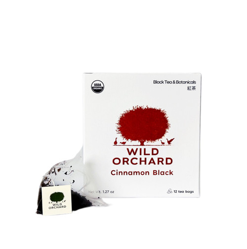 Tea Bags, Cinnamon Black, 12 ct - Wild Orchard