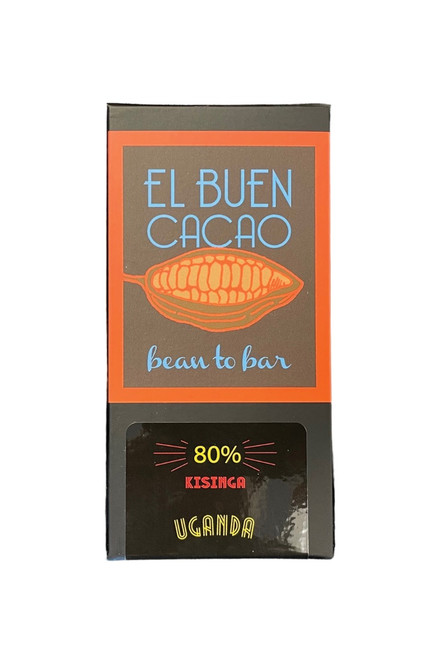 80% Kisinga, Uganda, 50 g - El Buen Cacao