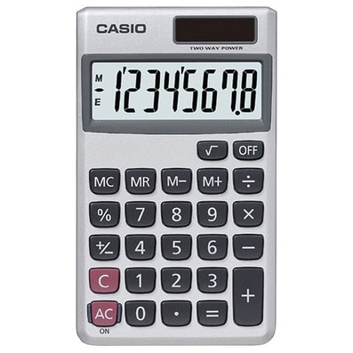 CASIO SL300VE/SL300SV Wallet Solar Calculator with 8-Digit Display R810-CIOSL300VE