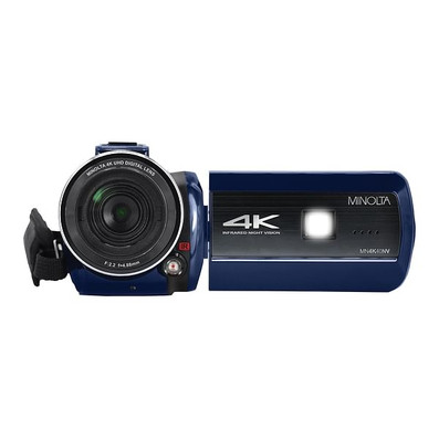 Minolta MN4K40NV-BL MN4K40NV 4K Ultra HD 16x Digital Zoom IR Night Vision Video Camcorder (Blue) R810-ELBMN4K40NVBL