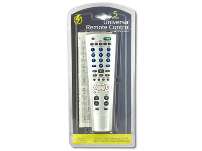 Case of 8 - 5 Device Universal Remote Control S508-OS279