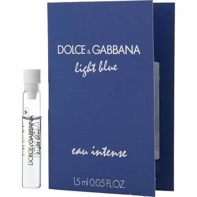 D & G LIGHT BLUE EAU INTENSE by Dolce & Gabbana (WOMEN) - EAU DE PARFUM 0.05 OZ VIAL ON CARD L270-346100