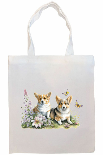 Corgi Canvas Tote Bag Style3 S528-Tote-CGI-ST3