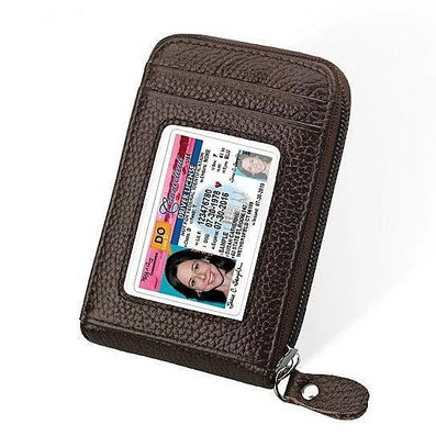 Color: Black - Zip Vault RFID Blocker Card Holder And Wallet K290-6115612327971